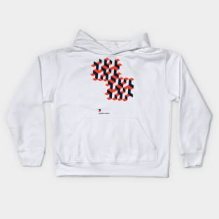 Modernist Negative Space Kids Hoodie